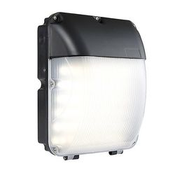 Saxby Lighting (Poole) Saxby Lucca - Integreret LED 1 Lys Udendørs Væg Light Matt Black, Opal IP44