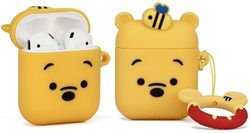 AIR Sjovt silikoneetui kompatibelt med Apple Airpods 12 3D DSN tegneseriemønster (Winnie)