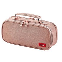 Handuo Stor kapacitet lærred blyant pose Pink