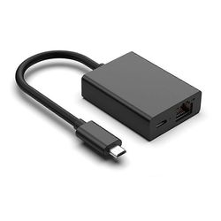 Micro-USB-verkkokortin Ethernet-sovitin 100M-verkkokorttisovitin 4K Ethernet -kytkinreitittimelle Musta