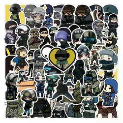 50kpl Tom Clancy's Rainbow Six Siege hahmo tarrat Xbox PS5 peli graffiti