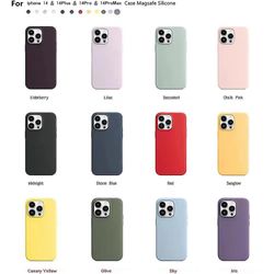 Silikonetui med Magsafe For Apple-iPhone 14/ 14 Pro / 14pro Max Case Cy Canary Ycllow For IPhone 14