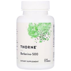Thorne Research, Berberine-500, 60 kapsler
