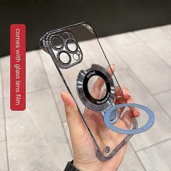 Turvatyynyn putoamisenesto iPhone-kotelolle näkymättömällä rengasjalustalla iPhone 15 -sarjalle iPhone 11Promax Blue