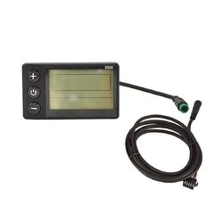 S866 sähköpyörä LCD-näyttö sähköskootterin näyttömittarin ohjauspaneeli vedenpitävällä pistokkeella musta