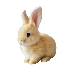 Qin Elektroninen pupu pehmo animoitu vuorovaikutuslahja elektroninen lemmikkilelu lahjaksi valkoinen Keltainen