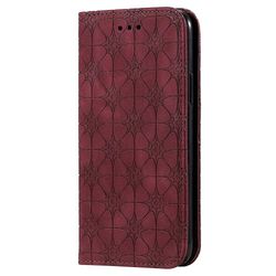 Gangxun Kompatibel med iphone 11 Pro Max etui læder magnetisk flip folio cover tegnebog rød