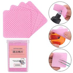 200pcs Fnugfri papir bomuldsservietter øjenvipper Lim Remover For Nails Art Clean