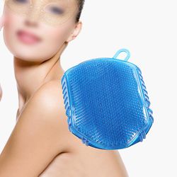 Massage Shower Brush Silikone Scrubber Handske Body Shower Eksfoliering Brush Akupunktur Stimulation Hud Clean