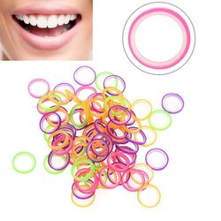 100/500stk Professionel dental elastiske tænder Gummibånd Oral tandregulering værktøj 3.5oz / 2.5oz 500pcs