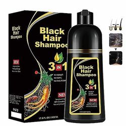 Hair Dye Shampoo Black Instant Hair Color Shampoo för grått hår Natural Hair Shampoo (500ml)