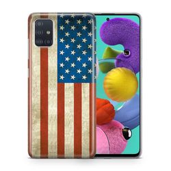 König Taske Mobiltelefonbeskytter til Samsung Galaxy A50s Case Cover Bag Bumper Cases TPU USA Flag