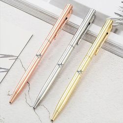 Bricks Masons Gratis gravering af metal frimurerisk kuglepen - (flere farver / bilag) Golden