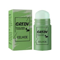 Mja grønn te Clean Mud Stick Effektiv Fjern Blackheads Akne Cream Deep Rengjøring Pores Smear Solid Face Clean Mask Hudpleie 40g