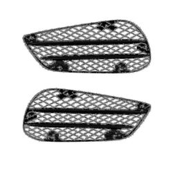 1pair Bil Front Støtfanger Tåke Lampe Grille For E W212 E63 2013 2014 2015 Sport versjon Bare