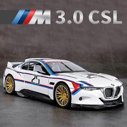 1:24 M4 GT3 Alloy urheiluauto malli painevalettu metalli leluauto ajoneuvot malli simulointi ääni ja valo kokoelma lasten lahjalelu autot CSL valko...