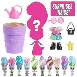 Kukkaruukkunuken kastelu kukkii pitkät hiukset Hauska romaani Blind Box Toy Doll [hy]