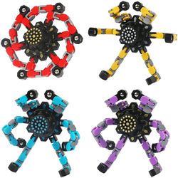 AIR 4 Pakke transformerbar fingerspids gyro cykel kæde mekanisk spiral twister 4pcs