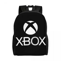 Vintage Gamer Xbox Lover 3D-tulostettu reppu 16 tuuman kaksoishihna olkapää kevyt kirjalaukku sopii kannettavan tietokoneen laukkuun LDYH726