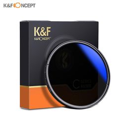 K&F CONCEPT 67mm Ultrathin Variable ND Filter ND2 til ND400 Justerbart filter med nøytral tetthet Kompatibel med Canon 7D 700D 600D 70D 60D 650D 55...