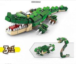 Creator 3in1 Crocodile 31121 rakennuslelu, jossa on villieläinleluja (194 osaa)