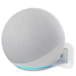 Redkid Seinäteline Amazon Alexa Echo 4: lle 4. sukupolven tilaa säästävä ratkaisu Metallinen pistorasiateline älykkäille kaiuttimille Piilota sotku...