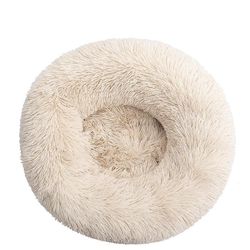 Eveltek Behagelig rund blød katteseng Hvid 40CM*40CM