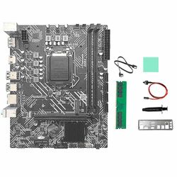 H510 Mboard + DDR4 4G 213Hz Ram + SATA kabel + baffel A1200 DDR4 Gigabit Lan Pcie 16x för I3 I5