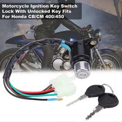 Moottoripyörän virtalukon lukko lukitsemattomalla avaimella sopii Honda CB/CM 400/450:een