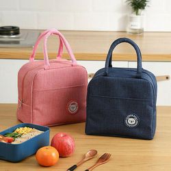 Witdreamer Børn Voksen Frokost Tasker Isoleret Cool Bag Picnic Tasker Skole Madkasse Pink