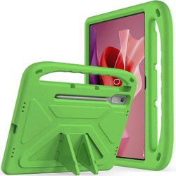 Lenovo Tab P12 EVA -kotelon kahvalle iskunkestävä lapsiystävällinen tabletin kansi Vihreä