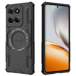 Motorola Edge 60 Fusion 5G / Edge 60 5G magneettikotelo Butterfly Armor ontto lämmönpoisto PC + TPU-puhelimen kansi Musta