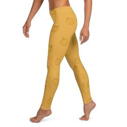 Sømløse græskar leggings XS