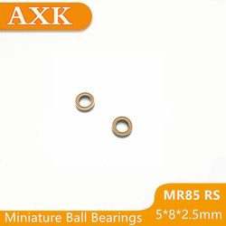 Tidsbegrænset orange gummi forseglet Mr85rs 5 * 8 * 2.5 Leje Abec-5 10stk 5x8x2.5mm Miniature Mr85-2rs Kuglelejer Mr85 Rs