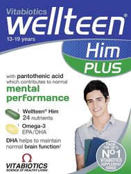 Vitabiotics Vitabiotika Wellteen Him Plus tabletter, kapsler (56 i alt)