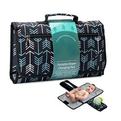 Zch Bærbar skiftepude til drenge og piger Smart Wipes Pusleborde B
