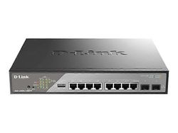 D-Link Dss 200G-10Mpp - Bryter - Administrert - 8 x 10/100/1000 (Poe ++) + 2 x Gigabit Sfp - rack-monterbar - Poe ++ (242 W)