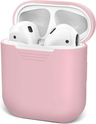 AIR Silikonebeskyttelsesdæksel kompatibel med AirPods 1/2(Pink)