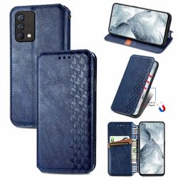 Kompatibel med Realme Gt Master Flip Case Etui Vintage Wallet Flip Cover med magnetisk lukning Coque - Blå