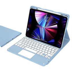 IPad Pro 13:lle (2024) M4 Skin-touch nahkainen tabletin jalustan kansi + X7 kosketuslevyn Bluetooth-näppäimistö
