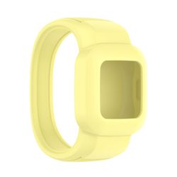 Urrem alt-i-en blød silikone Smart Watch Udskiftningsrem Armbånd Kompatibel Garmin Fit Jr3/vivofit Jr.3 Creme gul Small