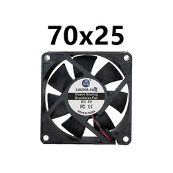 40mm 50mm 60mm 70mm 80mm 90mm 120mm jäähdytystuuletin harjaton moottorikotelo tuuletin hiljainen tuuletin 2pin 12v 7025