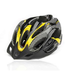 Aikuisten vapaa-ajan pyöräilykypärä Yleiskäyttöinen aikuisten kypärä Pyörän turvakypärä Keltainen musta