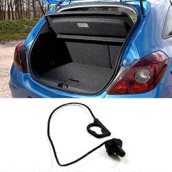 Vauxhall Corsa D E 5-oviseen takaluukun auton hattuhyllyn narulla varustettu lavansuojan suojus 13367836