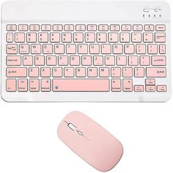 Trådløst tastatur og mus til Ipad Air Pro Pink