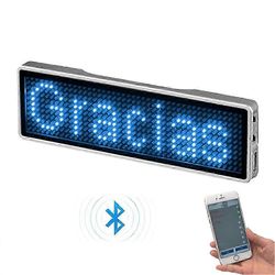 Ladattava Bluetooth digitaalinen LED-merkki DIY ohjelmoitava vieritysviesti Tavaramerkki Mini LED -näyttö LED-nimimerkki juhlatapahtumakonferenssii...