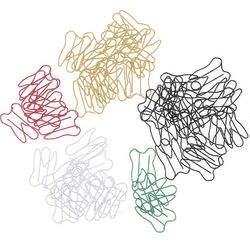 Hampaan muotoiset paperiliittimet Toimistotyö Muistio Organisaatio Valikoima Väri Metalli Kirjanmerkkipidikkeet 60kpl Sekalaiset värit 4.00X2.40X0....