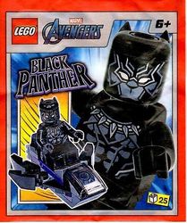 LEGO Marvel Super Heroes minifigur af papirfolie med sorte pantere Sæt 242316 (i pose)