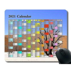 (220x180x3) 2021 Kalender musemåtte, sky i hjerteform i Blå Himmel Gaming Mouse Mat