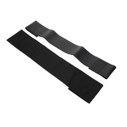 2 kpl Pyörätuolit Aikuiset Pyörätuoli Jalkatuen vaihto Pyörätuoli Vasikan hihna Pyörätuolin osat Transporter Leg Strap Musta 74x10x0.3cm